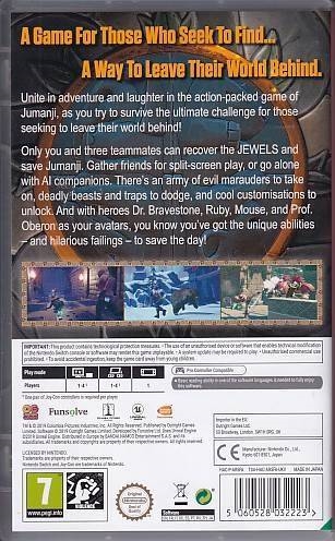 Jumanji - Nintendo Switch (B Grade) (Genbrug)